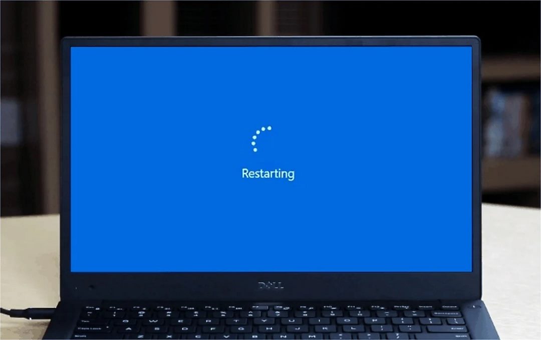 Khởi động lại máy giúp máy khắc phục lỗi kết nối