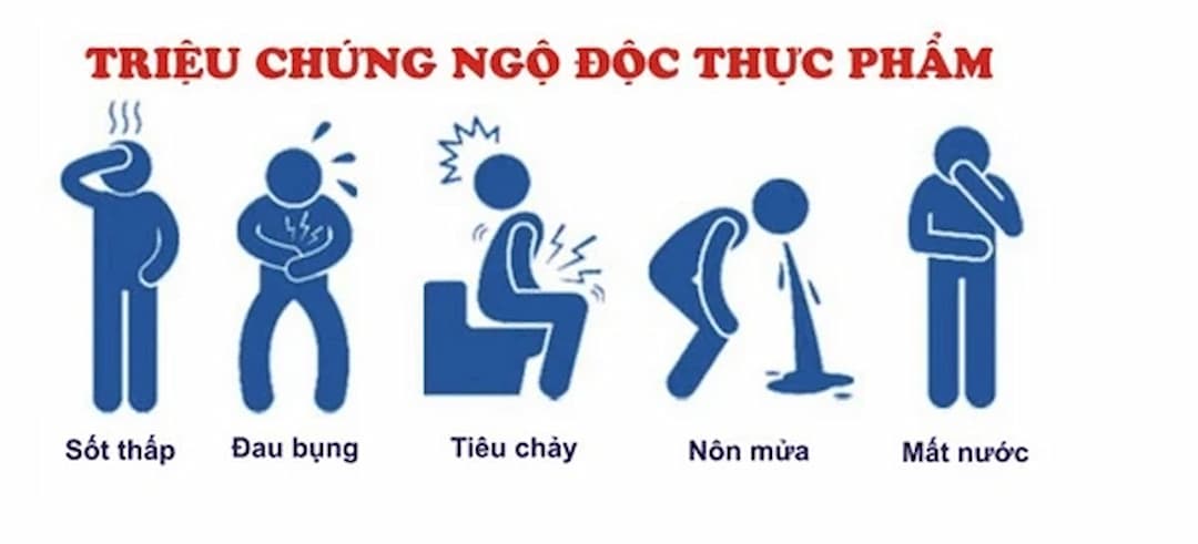 Một số triệu chứng ngộ độc thực phẩm thường gặp