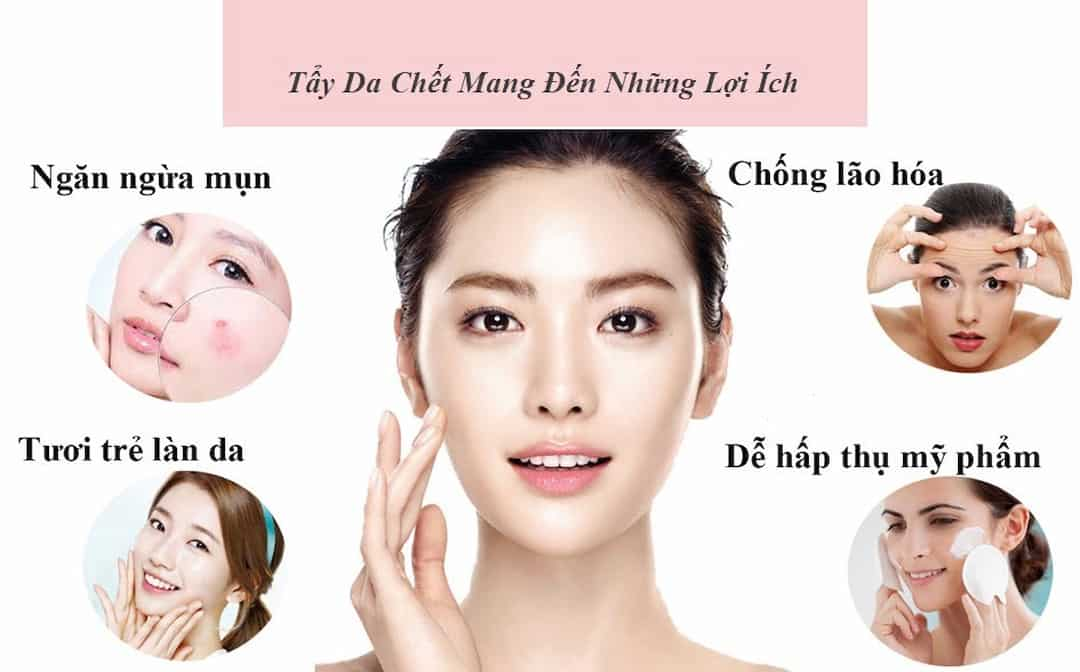 Công dụng của tẩy tế bào da chết